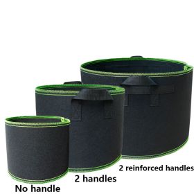 Planting Sack Black Non-woven Seedling Flower Pot (Option: Green Fluorescent-1 Gallon Platinum 18x15)