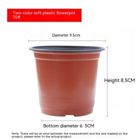 Plastic Nutrition Feeding Block Planting And Transplanting Pot Fall Not Bad Seedling Cup (Option: 100 Model-5 Packs)