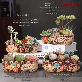 Ceramic Large Diameter Succulent Flowerpot (Option: 64style-Ceramic)